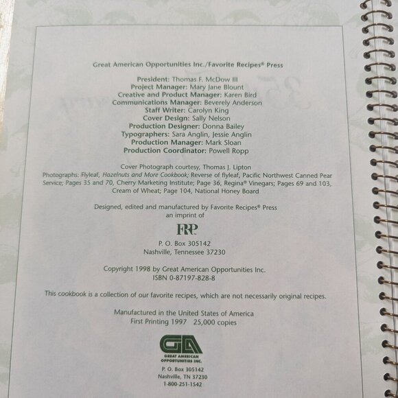 35th Anniversary Cookbook favorite recipes family and consumer science teachers - Picture 3 of 4